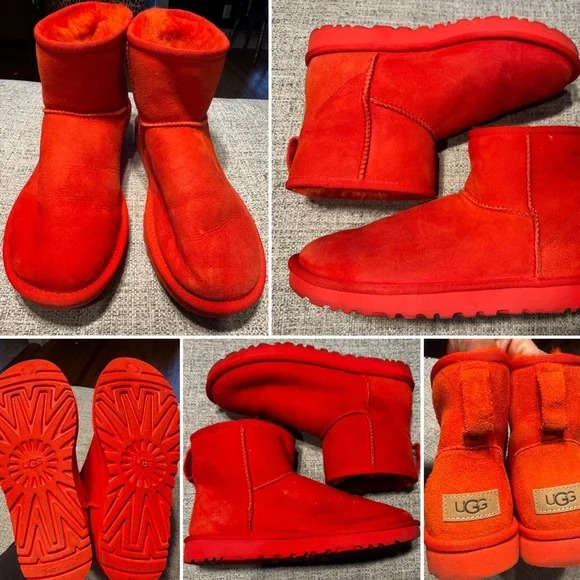 UGG | Shoes | Ugg Classic Mini Red Very Good Used Condition  display picture 2